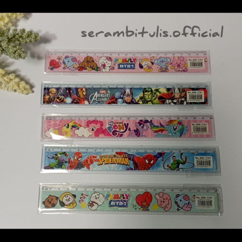 

PENGGARIS MISTAR 20 CM PLASTIK KARAKTER ANAK LUCU GARISAN PENGGARIS PLASTIK 20CM LUCU