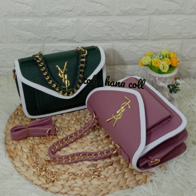 FASHION WANITA VSL /SLEMPANG WANITA TERBARU/tas tali Rante ulir/SLINGBAG