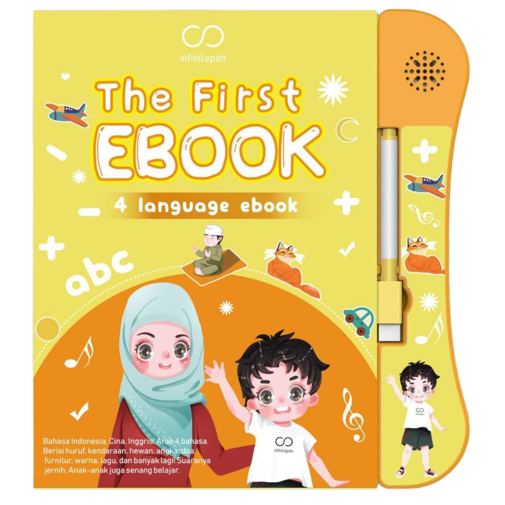 [BONUS KABEL USB ] E-book MainanBuku Edukasi Anak Buku Pintar Membaca Quran | Mainan Edukasi Mesin Pengenalan Kosakata bahasa