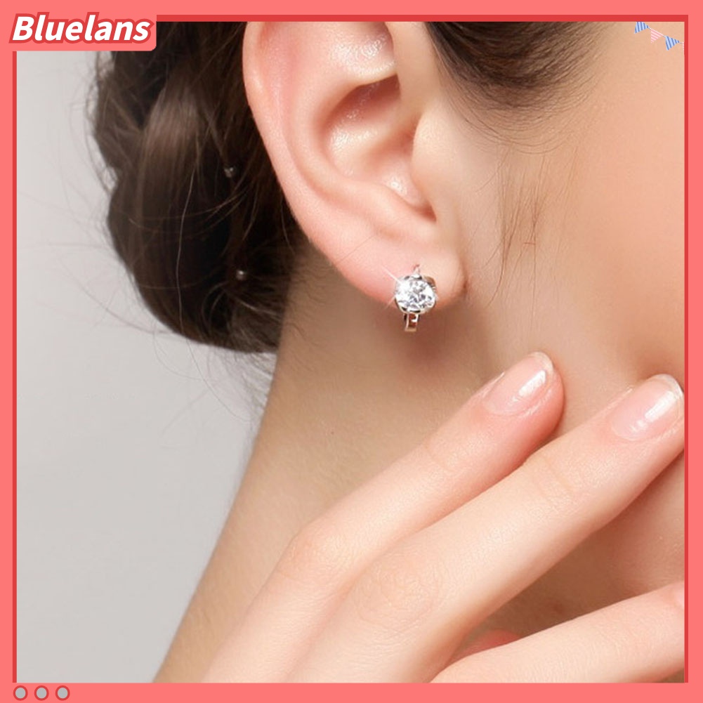 Anting Berlian Imitasi Bentuk Bulat Untuk Wanita