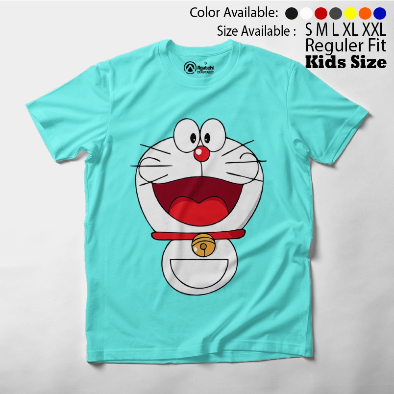 Baju Kaos Atasan Anak Laki - Laki Motif Doraemon