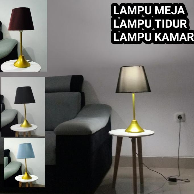 lampu meja / lampu tidur / lampu kamar / lampu sudut / kap lampu ready