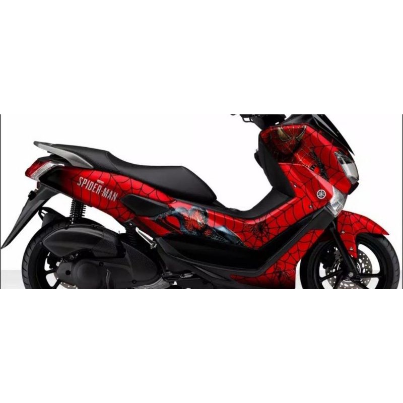 Stiker Decal Nmax OLD Full Body Variasi Motif Spiderman Merah