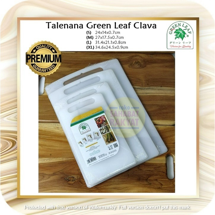 Talenan Plastik TEBAL GREEN LEAF 2510 (S)/2511 (M)/2512 (L)/2514 (XL)