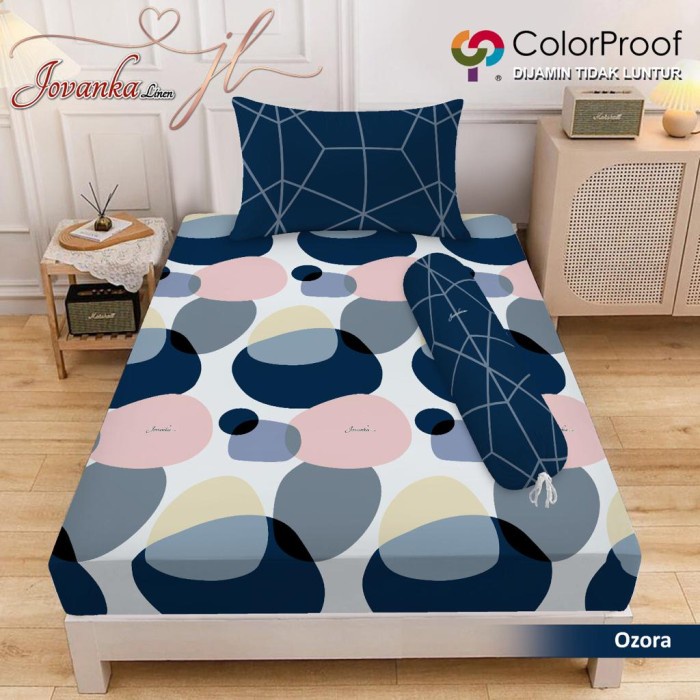 SEPREI Sprei Jovanka Single 120x200 BY FATA, pilhan motif - Ozora katun kasur polos terbaik best sel