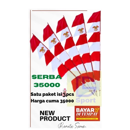 UMBUL UMBUL / BENDERA UMBUL UMBUL WARNA WARNI/BENDERA MERAH PUTIH 35000 ISI 4PCS/UMBUL UMBUL MERAH P