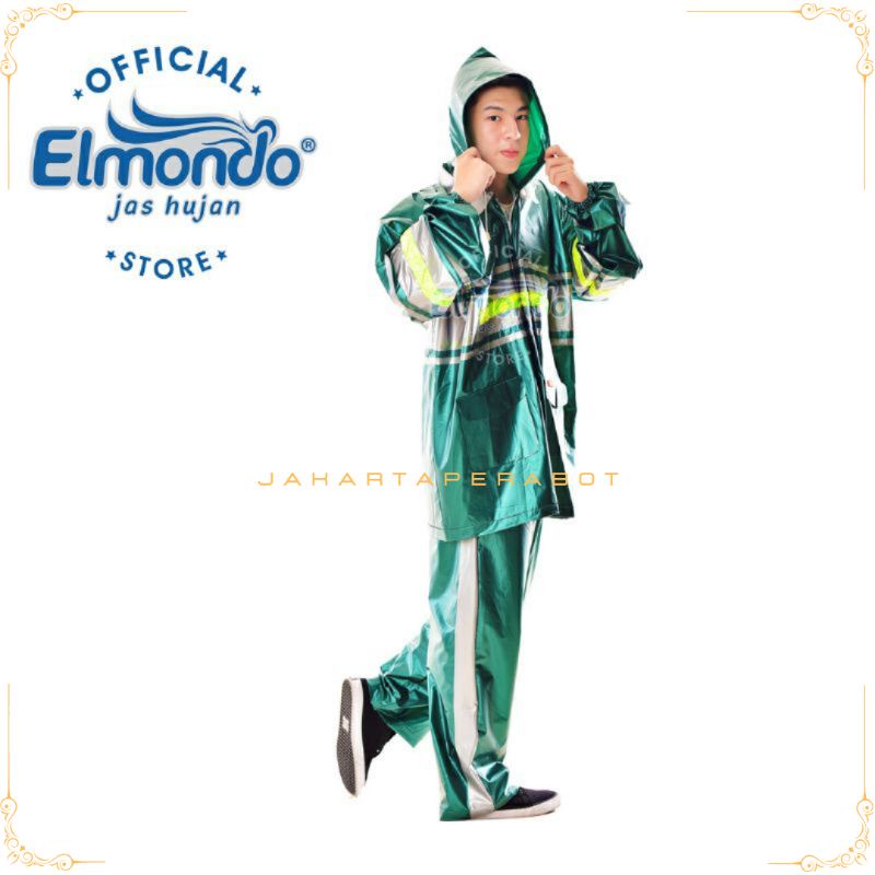 Elmondo JC-912 Fortuna Jas Hujan Jaket Celana Dewasa Besar Jumbo / Mantel Jas Hujan Setelan Jaket Celana Pria Wanita Dewasa Elmondo Fortuna 912