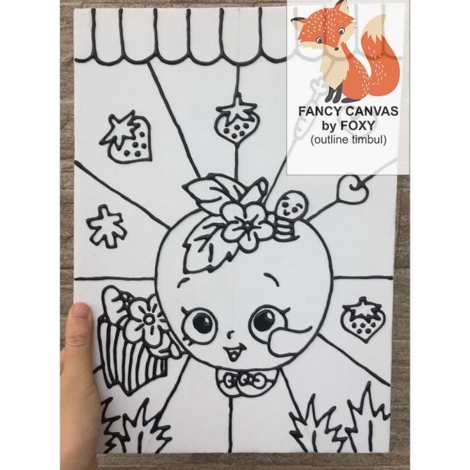 

kanvas lukis anak gambar SHOPKINS 2