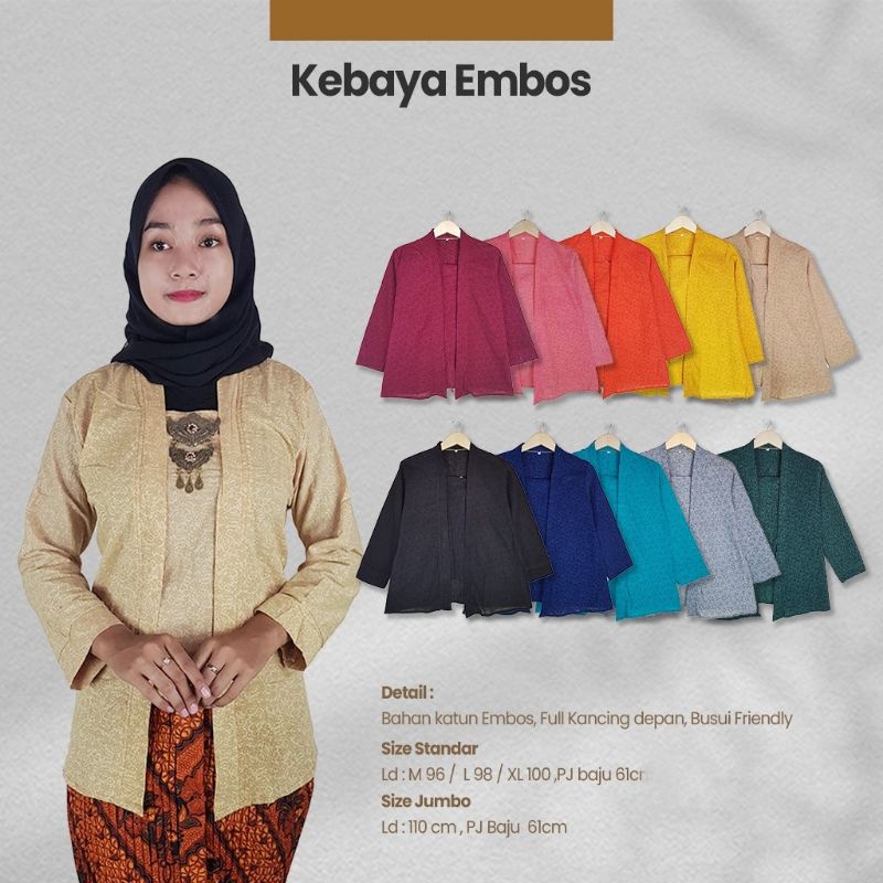 Kebaya Embos / Katun embos - NairaBatik