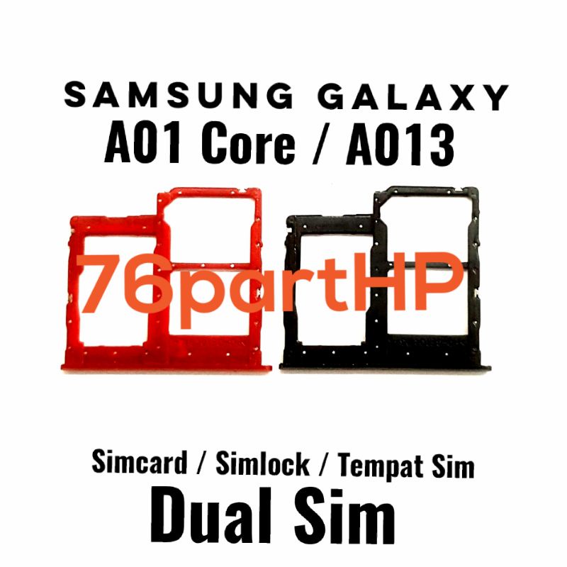 Ori Simtray Samsung galaxy A01 Core A013 Simcard Simlock Sim Lock slot