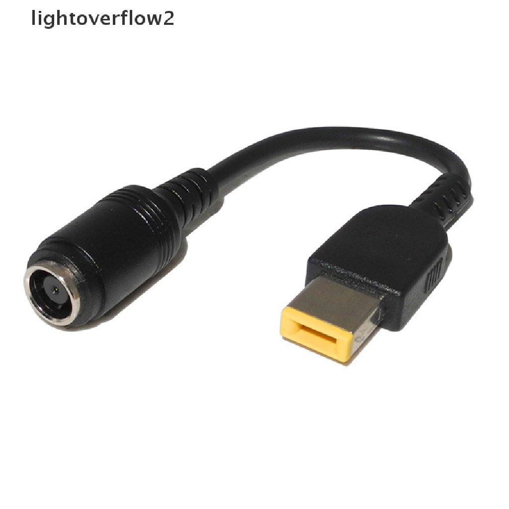 (lightoverflow2) Kabel Adapter Konverter Charger Jack Bulat Ke Kotak 7.9x5.5mm Untuk Lenovo