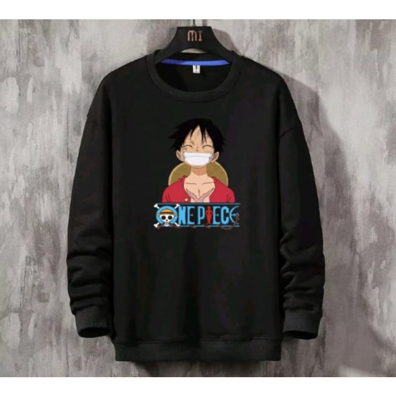 SWEATER CREWNECK LUFFY GEAR. ANIME JACKET PRIA