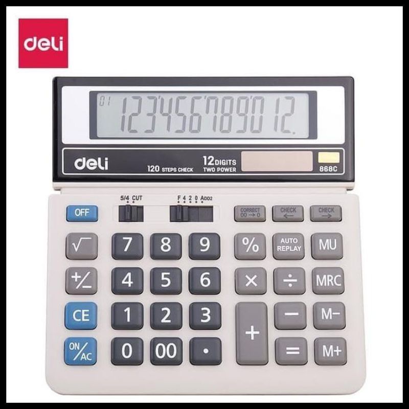 

KALKULATOR MEJA DELI CHECK & CORRECT - DESKTOP CALCULATOR 868C