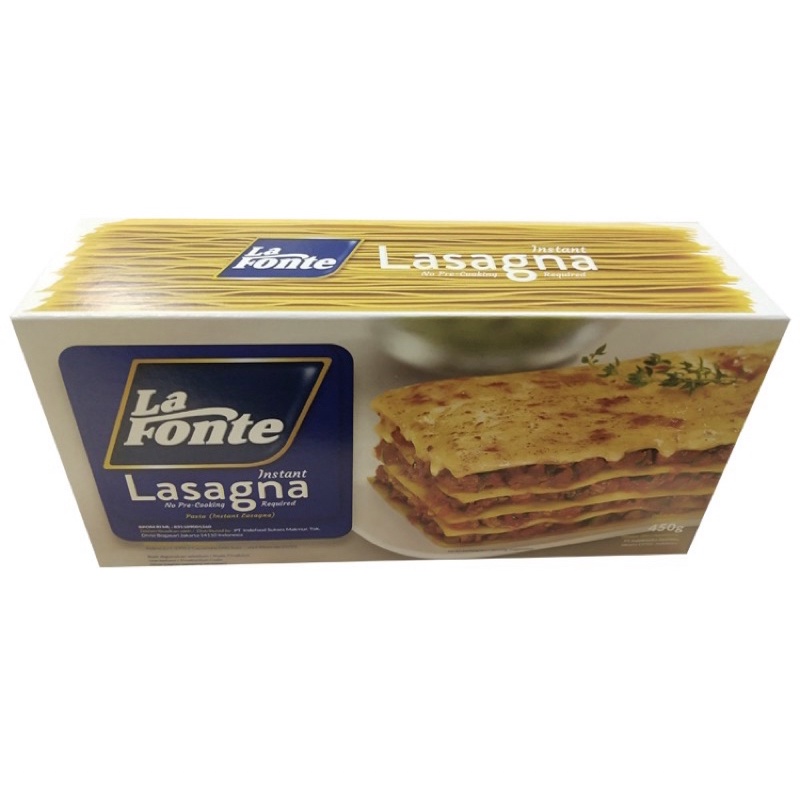 

La Fonte/Lasagna/450gr/LaFonte/Pasta/Instan