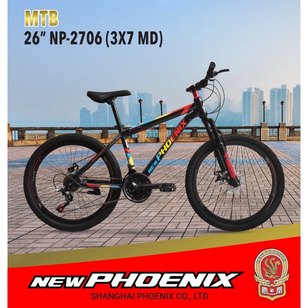 PROMO Sepeda Sepedah Gunung MTB 24 26 Inch PHOENIX BB SUDAH BEARING