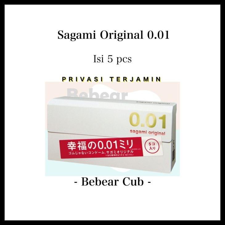 Sagami Original 0.01 Kondom Non-Latex Tipis 0,01 Thin 001 (Isi 5 Pcs) Kode 940