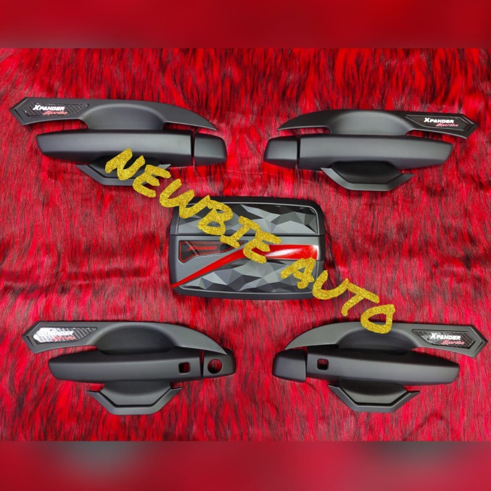 [BAYAR DIRUMAH] Paket Outer Handle Tank Cover Hitam Xpander Exceed Cross 2017-2022 - Standar / Perle
