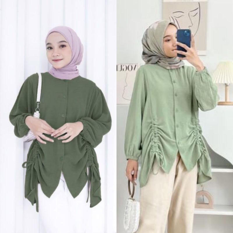 ZARAH BLOES CRINKLE BUSUI//TUNIK SERUT CRINKLE AIRFLOW