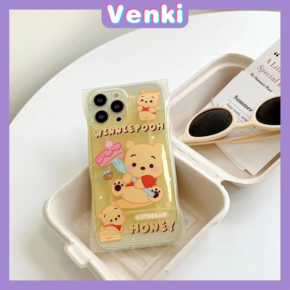 Case For iPhone 14 Pro Max Soft TPU Clear Case Snack Case Cartoon Cute Bear Camera Protection Airbag Shockproof For iPhone 14 13 12 11 Plus Pro Max 7 Plus X XR