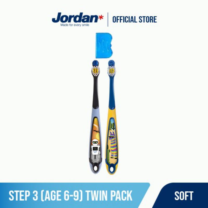 Jordan TB Kids Step 3 Twin Super Soft - Sikat Gigi