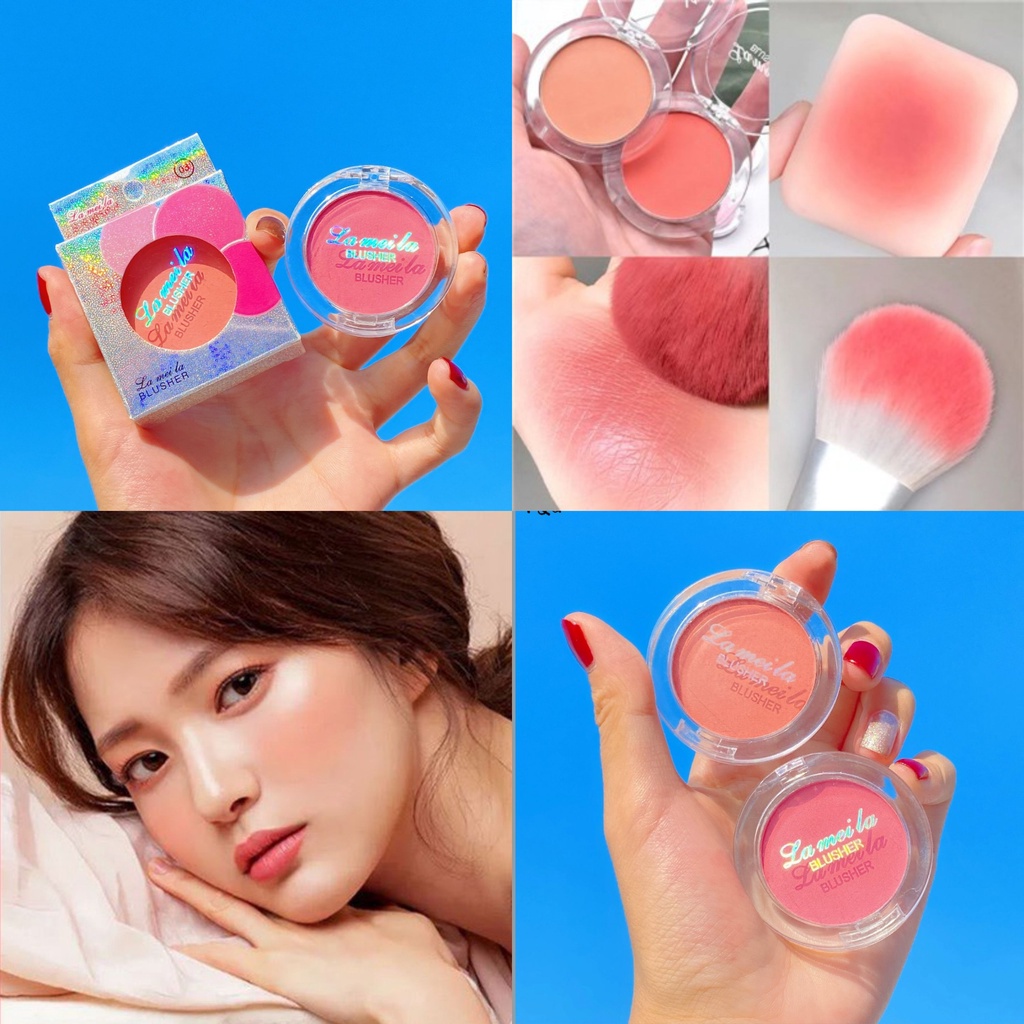 Hope Store - LAMEILA Blush On 3042 / Blush On Korean Lameila Color Geometry Korean Blush On 6 Warna Cantik (READY)