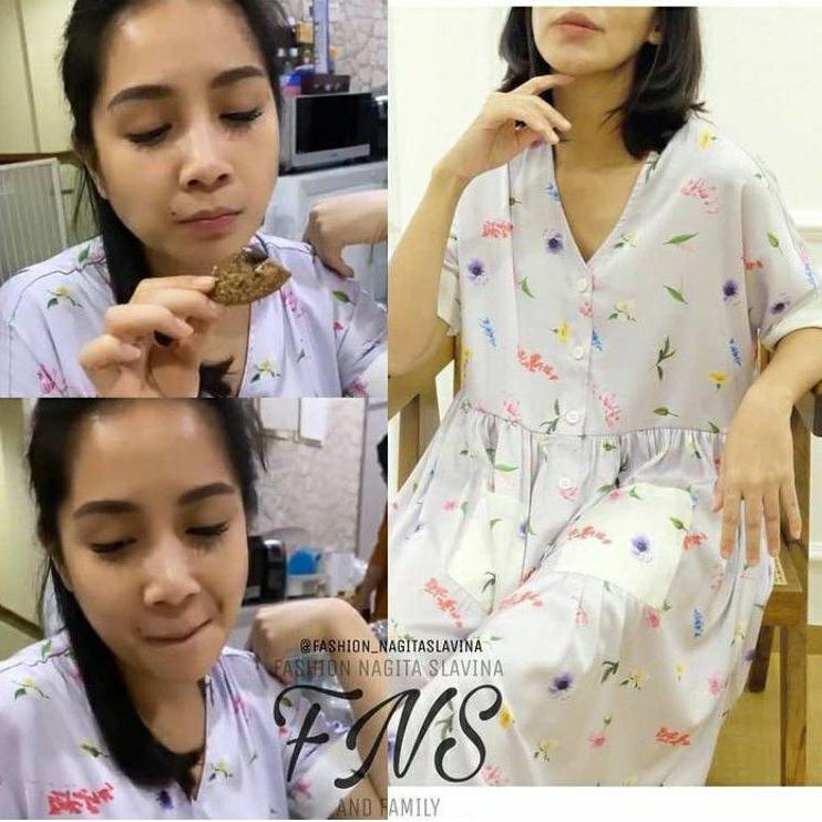 Rekomendasi NAGITA DRES RAYON  KANCING BUSUI //DASTER NAGITA//DASTER ELSA