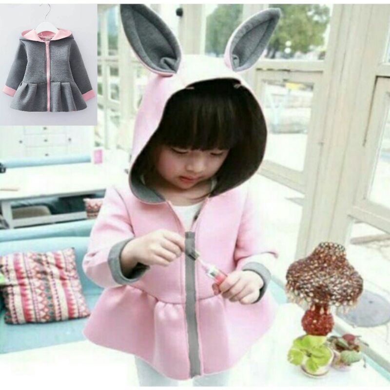 [rumahbayipdg] Jaket anak 3 mont s/d 2 year jaket anak telinga kelinci