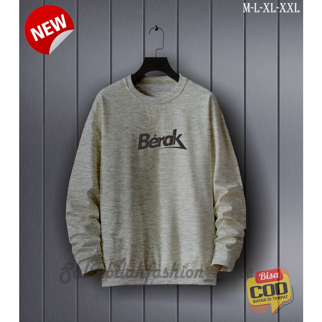 (COD) CREWNECK BERA'K SCRIPT BLACK UNISEX ORIGINAL