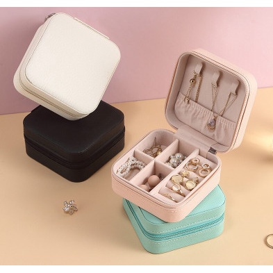 KOTAK PERHIASAN | Kotak Cincin Kalung Tempat Penyimpanan Jewelry Box Case Anting Cincin Aksesoris Serbaguna