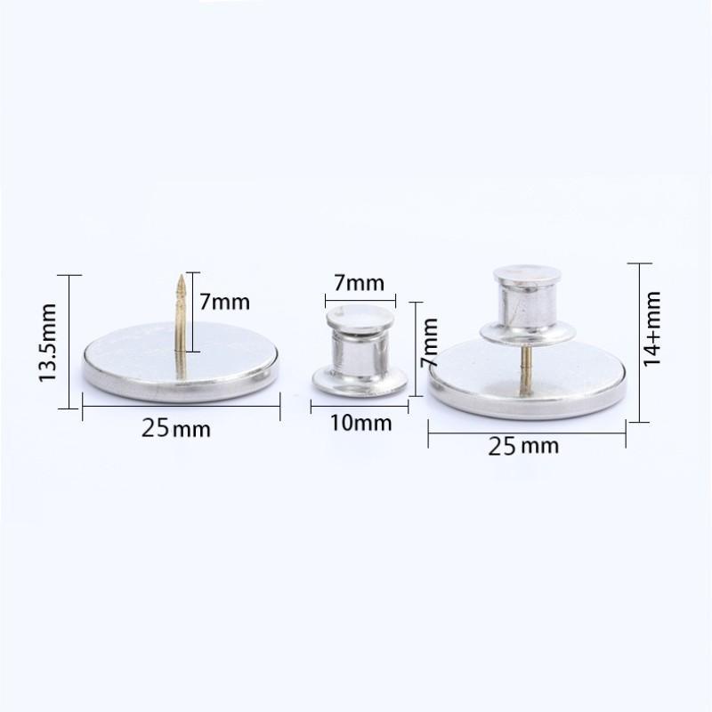 1 Pasang Klip Buckle Magnet Bahan Metal Dapat Dilepas Untuk Tirai