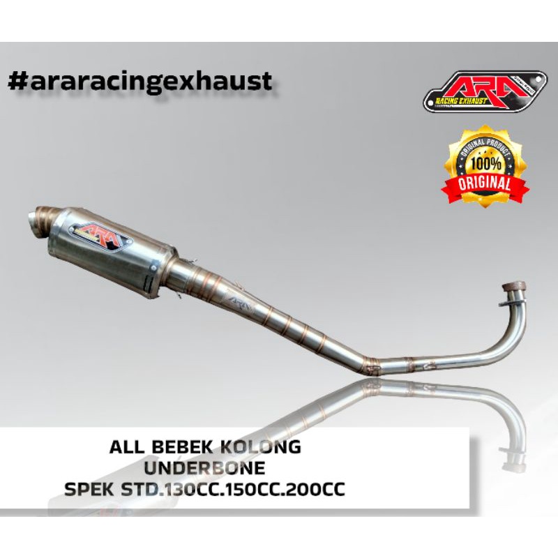 KNALPOT OVAL ROAD RACE JUPITER Z, JUPITER Z1,SUPRAX125 ORIGINAL ARA RACING EXHAUST