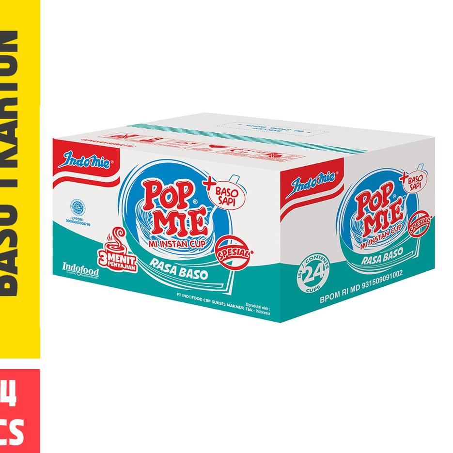 

TERLARIS Pop Mie Kuah All Varian Rasa 1 Dus-24pcs, 1,800gr !!