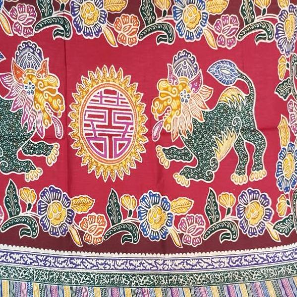 Selendang Gendongan Bayi / Kain Jarik Cukin Motif Naga Amanda / Gendongan Bayi Naga / Kain Naga [ECU