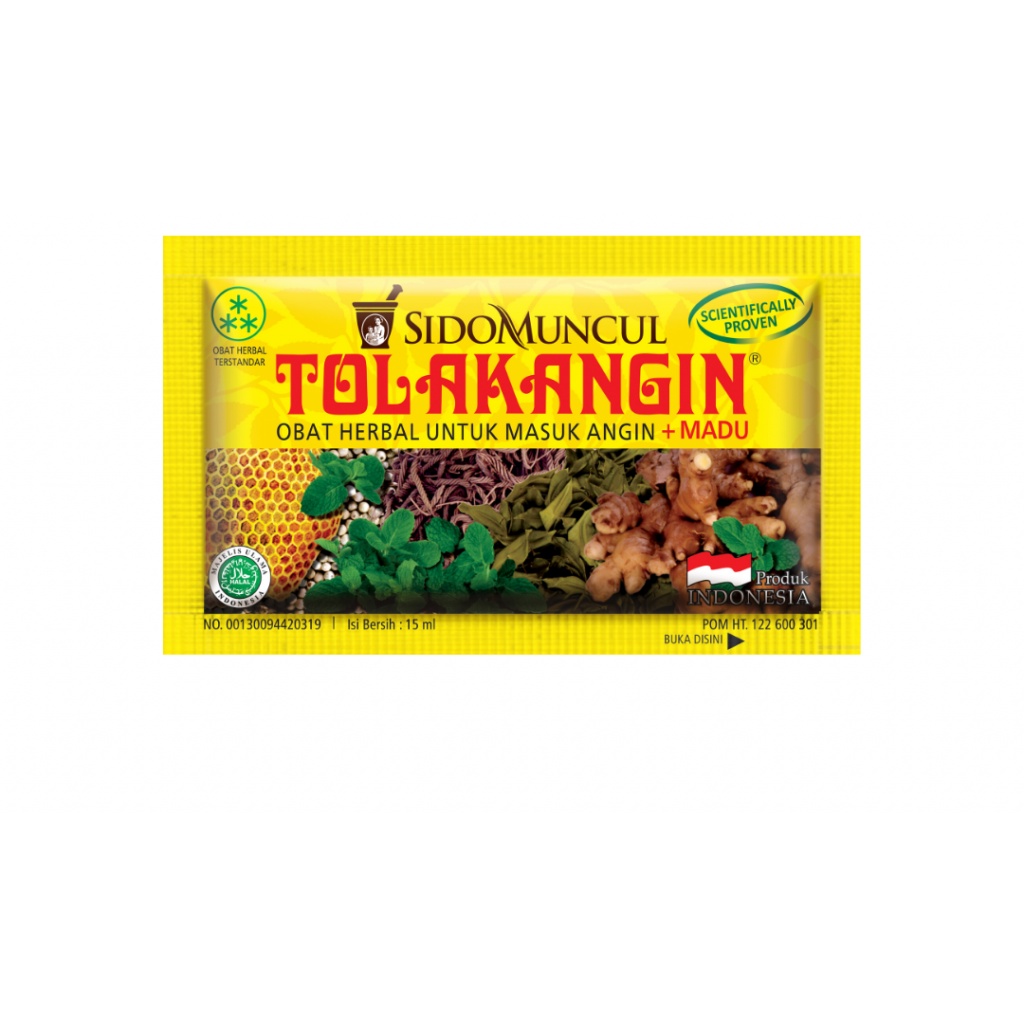 TOLAK ANGIN CAIR MADU SIDOMUNCUL ISI 1 SACHET / OBAT HERBAL UNTUK MASUK ANGIN