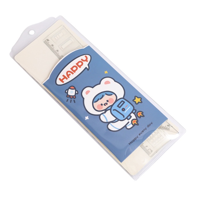 

J2 - Penggaris set model 4pcs Ruler motif animal lucu