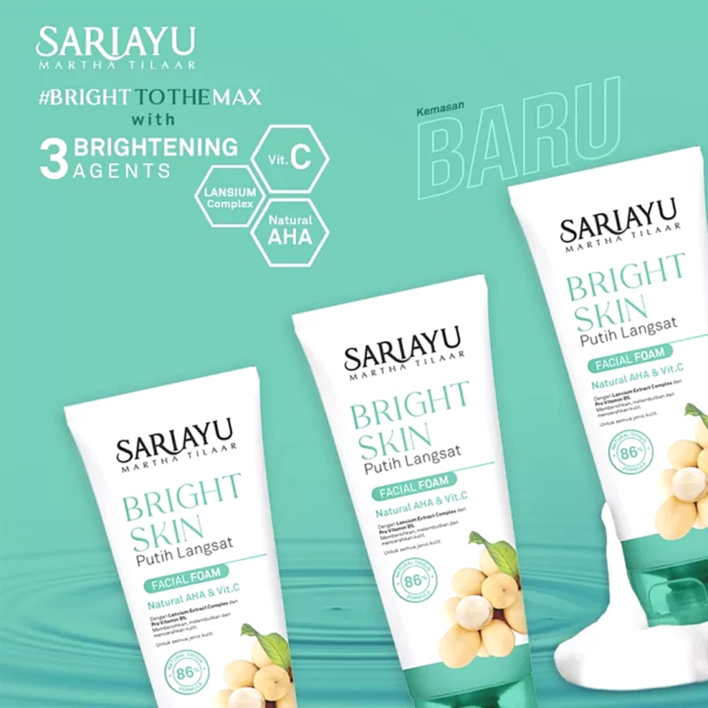 SARIAYU PUTIH LANGSAT FACIAL FOAM 75GR