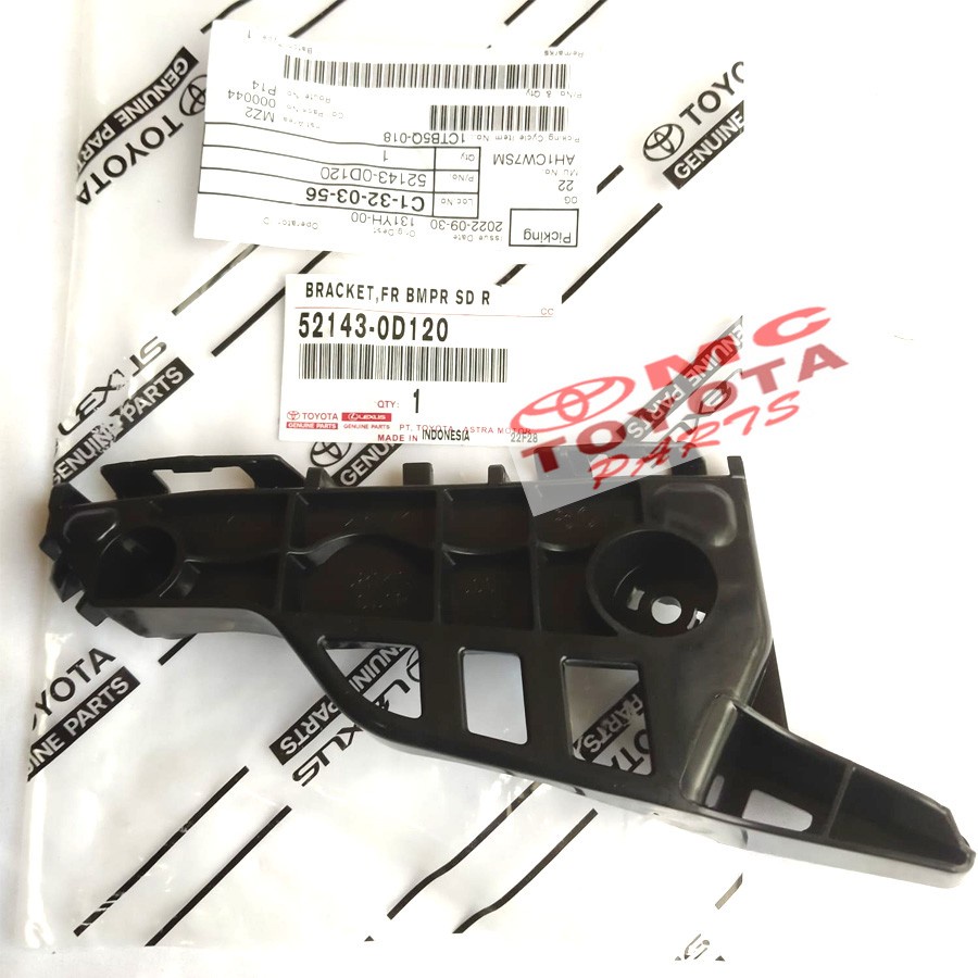 Support Bracket Breket Bumper Depan Kanan Sienta 52143-0D120