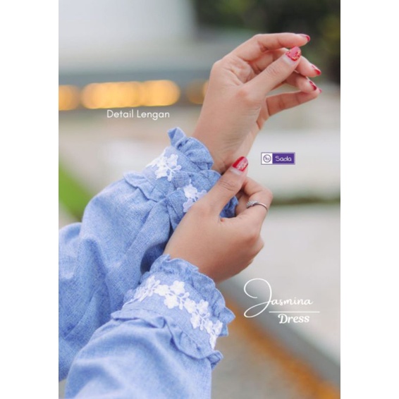 Gamis Katun Madinah , Gamis Busui Friendly, Jasmina Dress ori by Sada Hijab