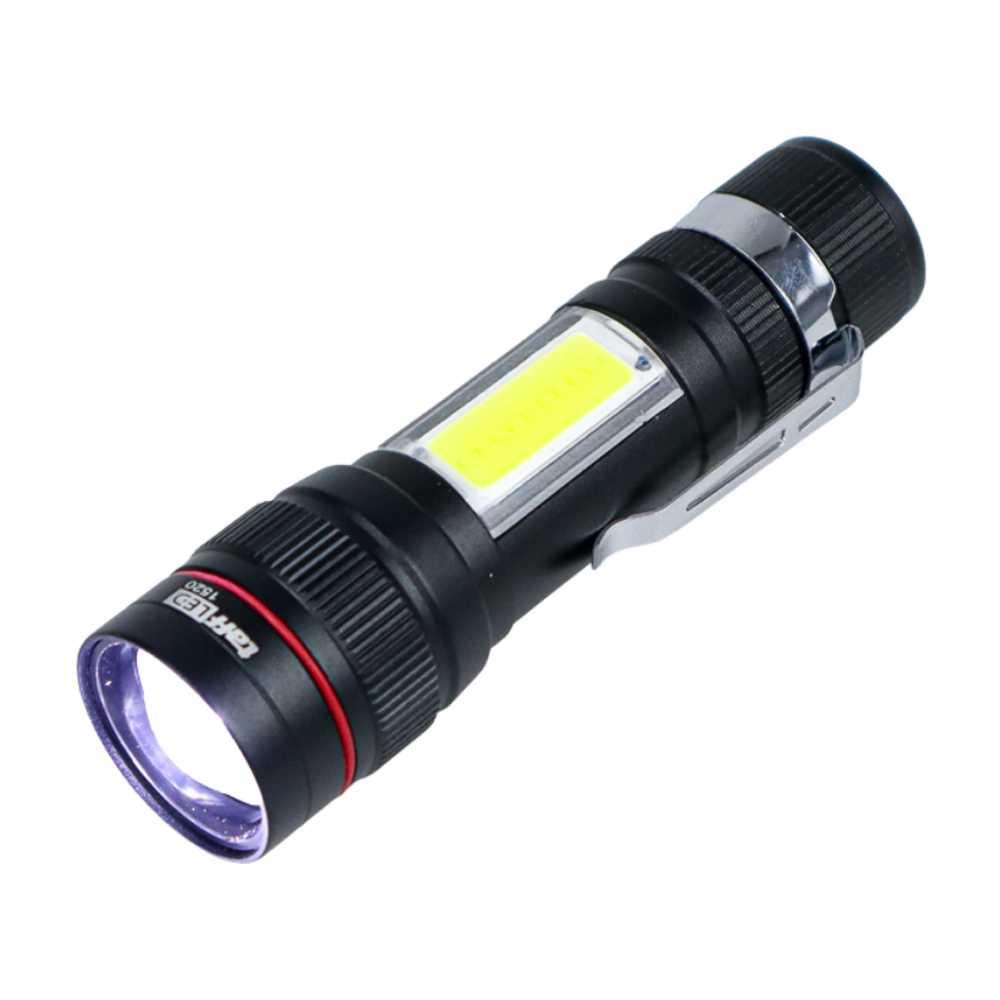 TaffLED Senter LED Outdoor USB Rechargeable XPE-T6 + COB 200 Lumens - 1520