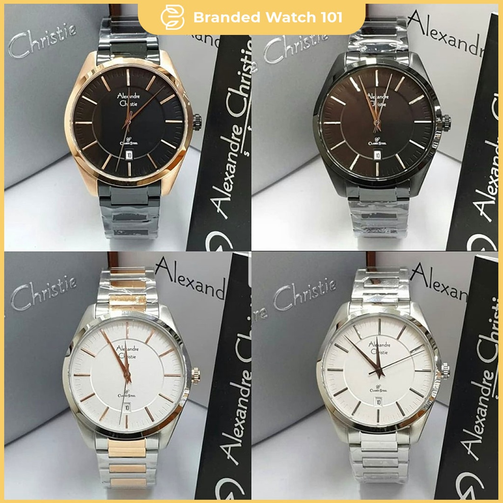 ORIGINAL Jam Tangan Pria Alexandre Christie AC 8579 / AC8579 Garansi 1 Tahun