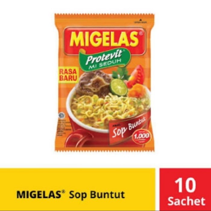 

NEW migelas protevit Mie gelas renceng isi 10pcs 28gr - Sop buntut