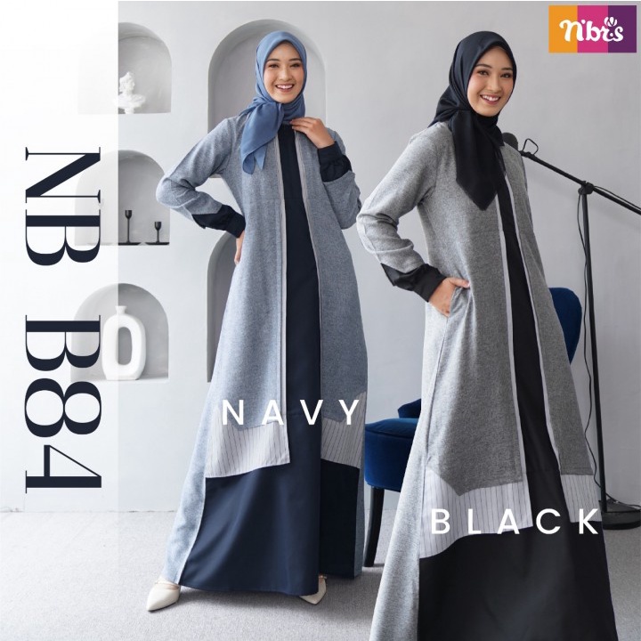 NIBRAS GAMIS DEWASA NB B84 MATERIAL ATREO MIX CORVEN MIX TOYOBO BUSUI FRIENDLY SAKU SISI LENGAN MANS