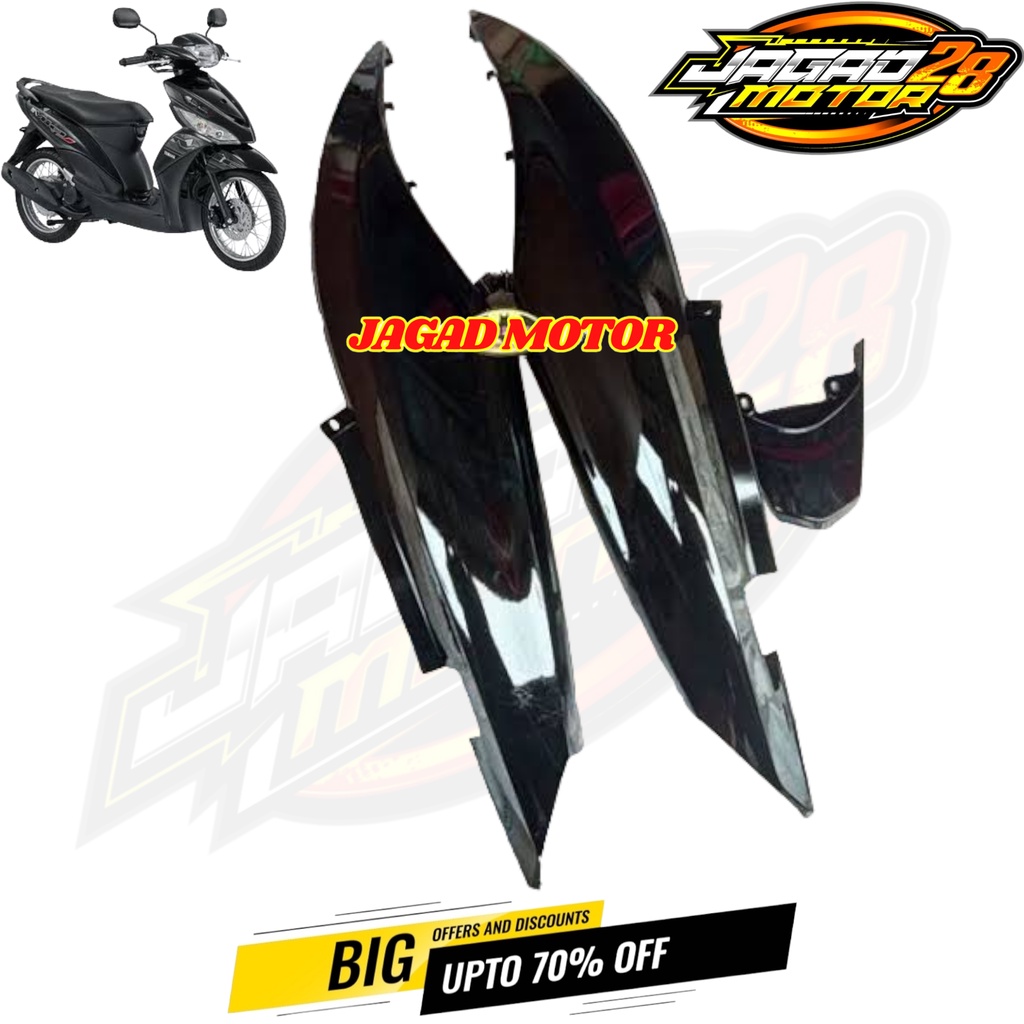 Body Belakang Yamaha Mio J Hitam / Cover Body Belakang Yamaha Mio J Hitam / Body Belakang Samping Kanan Kiri Yamaha Mio J Hitam