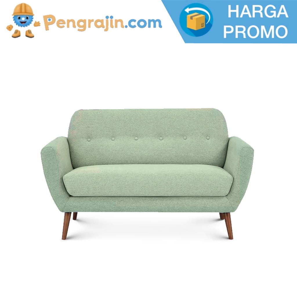 Sofa busa minimalis Cutshall Round Arm Loveseat