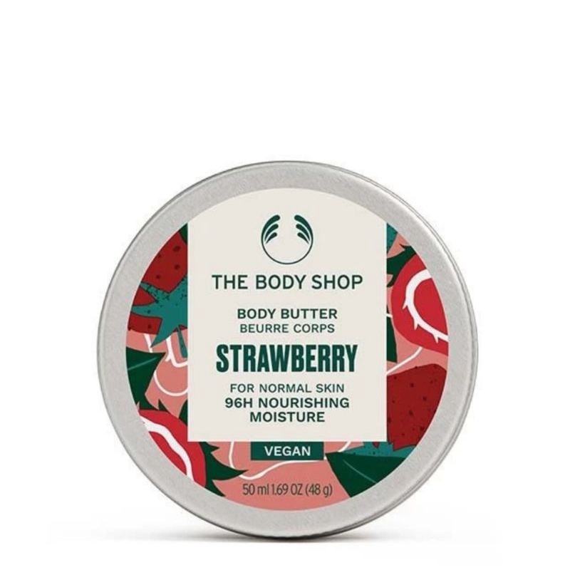 Strawberry Body Butter The Body Shop 50ml/The Body Shop Body Butter/Pelembab Tubuh The Body Shop