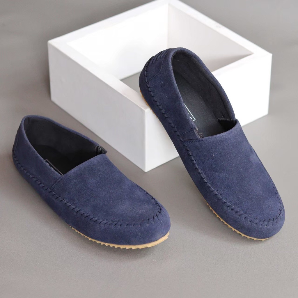 SEPATU SLIP ON PRIA LOAFER DEWASA SUEDE PREMIUM CASUAL FORMAL SLIP ON PRIA KERJA KANTOR GURU PNS PESTA RESMI NYAMAN || SLIP ON PRIA PANSUS BERKUALITAS