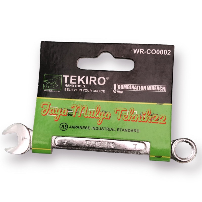 TEKIRO KUNCI RING PAS 7 MM / KUNCI RING PAS / TOOLS / ALAT PERKAKAS