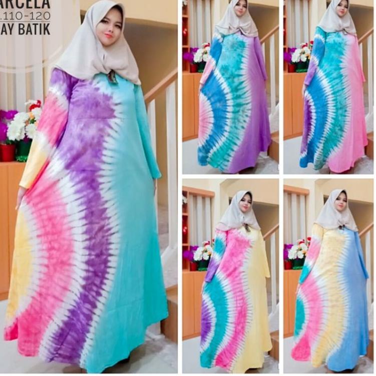 MLP.18Oc22ᵛ • GAMIS KAOS MARCELA TIEDYE JUMPUTAN JUMBO PREMIUM