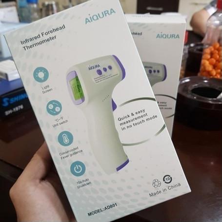Proses Cepat AIQURA Termometer tembak gun / thermo gun /alat pengukur suhu tubuh Modern