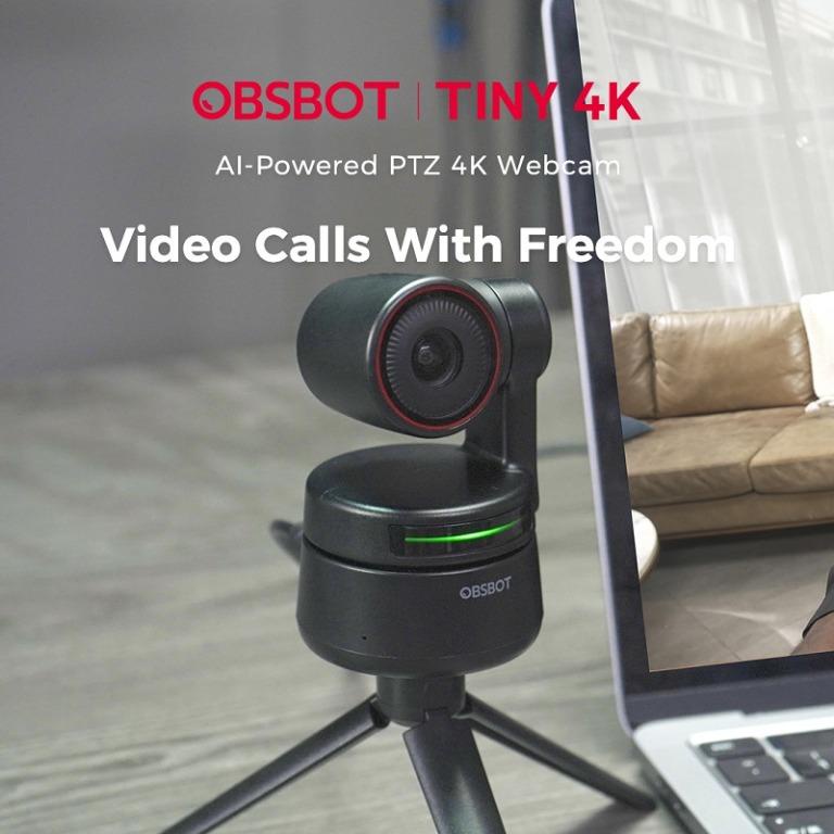 Webcam OBSBOT Tiny 4K Edition AI Powered PTZ 4K Webcam Portable